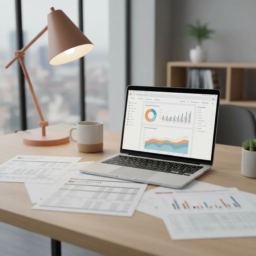 Scattered pension documents and statements on desk showing fragmented retirement planning data