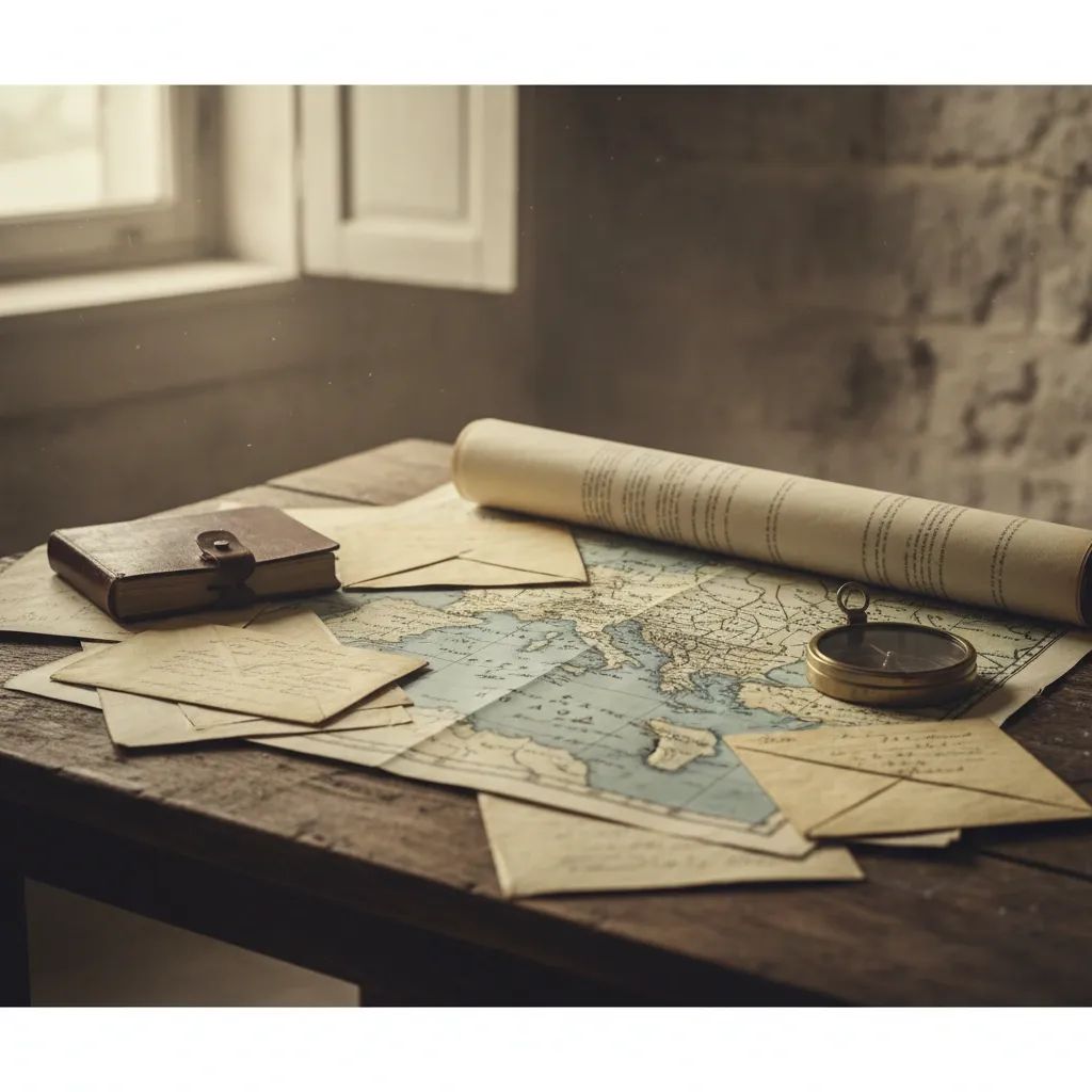 Historical documents and wartime correspondence depicting the Maltese internment diaspora during WWII